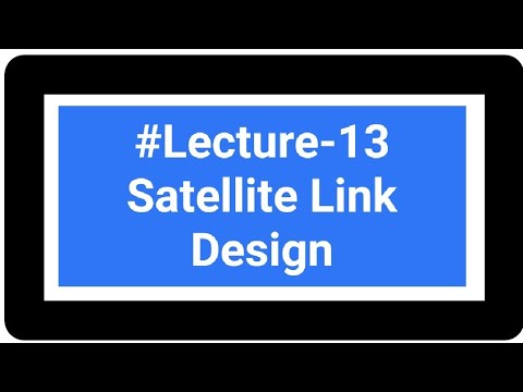 Satellite link design