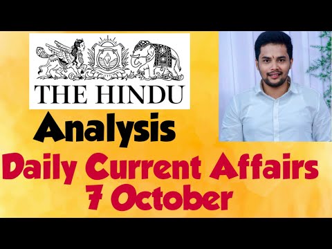 The Hindu Analysis in Telugu for UPSC | 7 October 2020 | Daily Current Affairs | UPSC