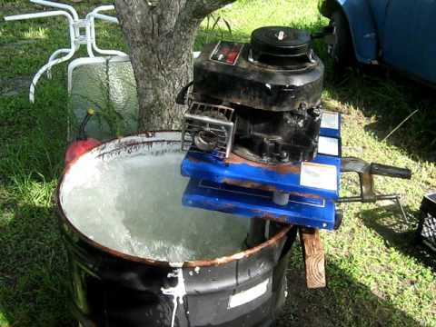 homemade boat motor with briggs and straton engine - youtube