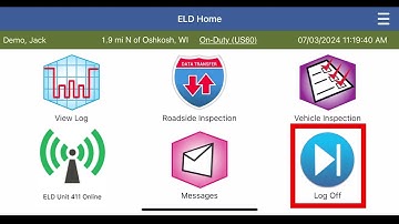 Logout, Certify & Submit Log on iPhone® and iPad® - Encompass® ELD