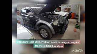 Mitsubishi Triton tidak bisa digas dan lampu mesin menyala. DTC : P0089 SCV Stuck