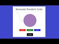 RGB random color using javascript