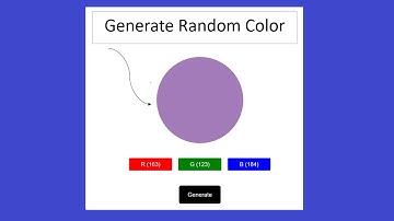 RGB random color using javascript
