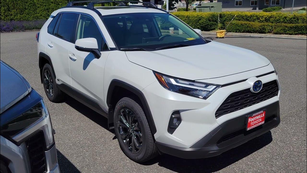2024 Toyota RAV4 Hybrid XLE Premium in Wind Chill Pearl White YouTube