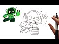 Drawing boogie bot poppy playtime