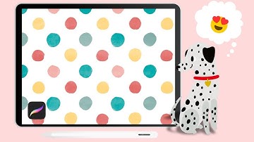 🖌️ POLKA DOT Repeat Pattern in Procreate! ✨ (EASY)