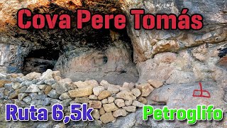 Cova Pere Tomás y su petroglifo ruta senderismo en Atzeneta del Maestrat