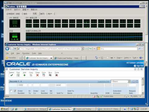 EnterpriseOne SOP OATS Loading Test demo