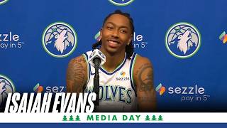 Isaiah Evans Timberwolves Media Day 2026