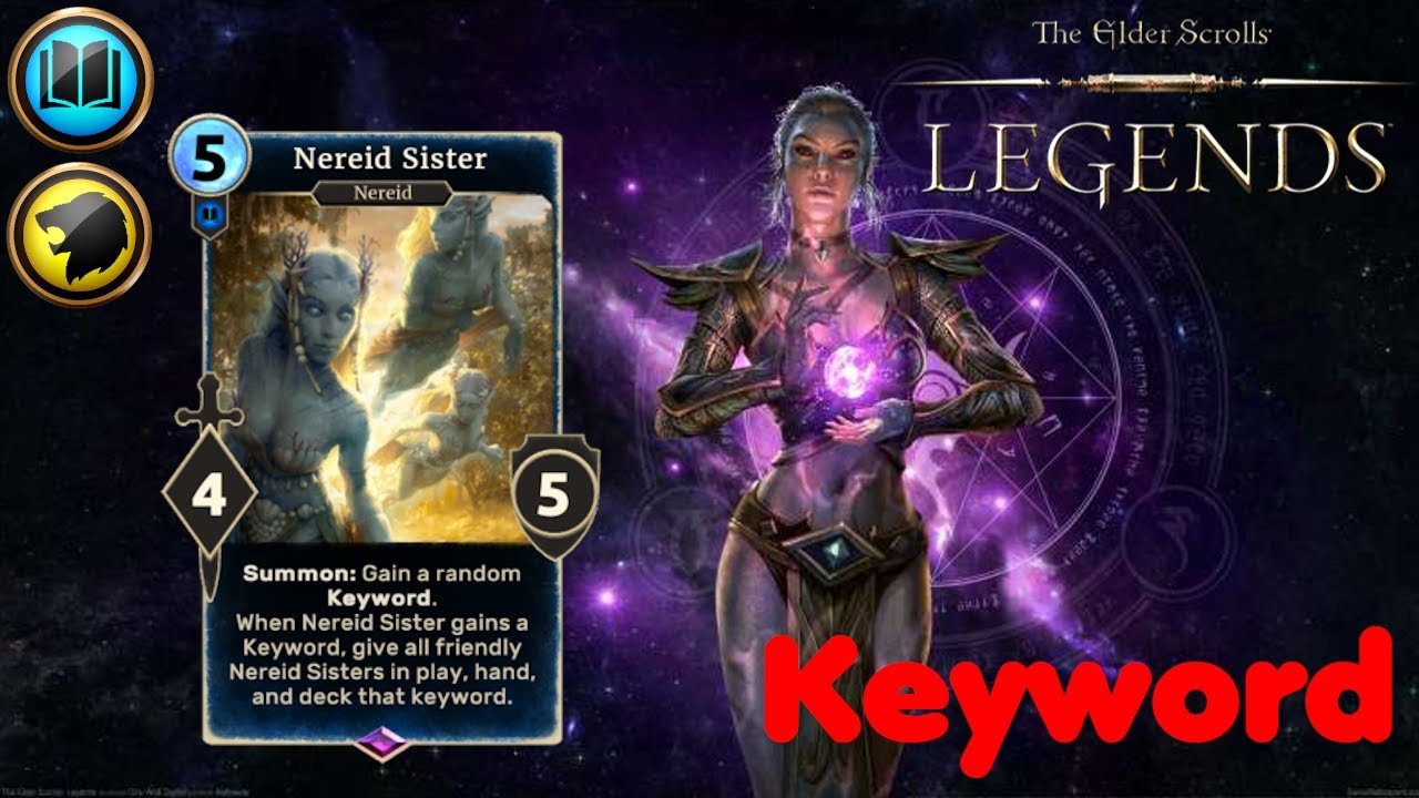 The Elder Scrolls Legends Keyword Deck! YouTube