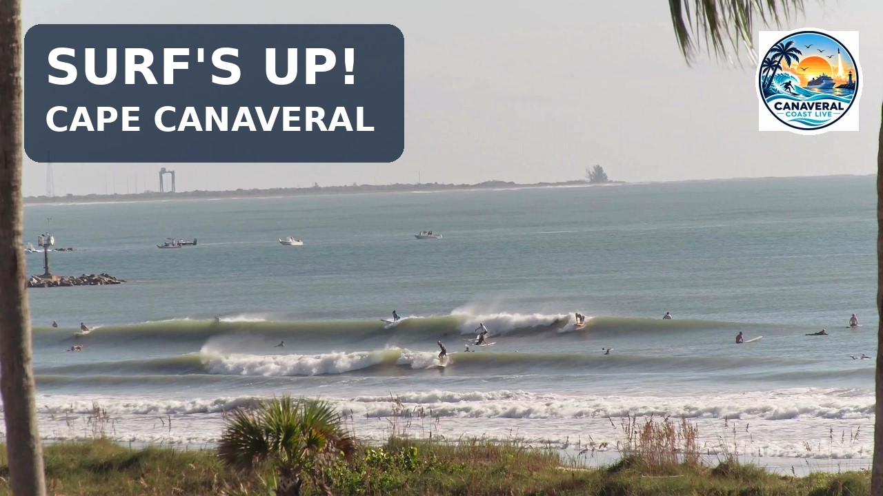 Cape Canaveral Surf Today 🌊 | Surfers on Florida’s Space Coast | 4K
