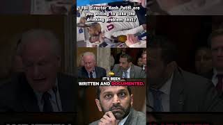 FBI director Kash Patel are you wiling to take the drinking problem test? #audit #shorts #memes #usa