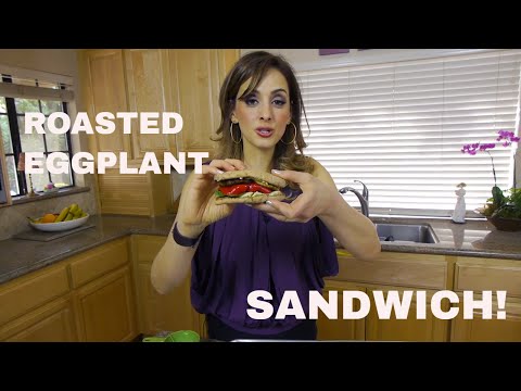 The PERFECT ROASTED EGGPLANT SANDWICH! بيتينجانه ساندويتش