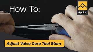 How To Adjust The Appion Megaflow Valve Core Removal Stem