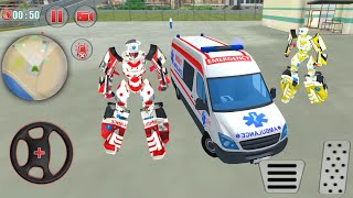 Ambulance Robot City Rescue Game 🚑 Cat Rescue Missions || Gameplay 10 ||  @Flash Games Zone screenshot 4