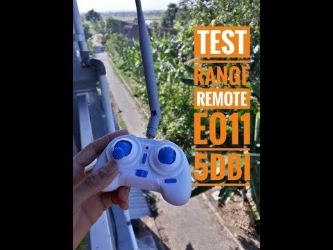 TEST RANGE EACHINE E011 DENGAN MOD ANTENA REMOTE 5DBI TEST RANGE EACHINE E011 DENGAN MOD ANTENA REMOTE 5DBI