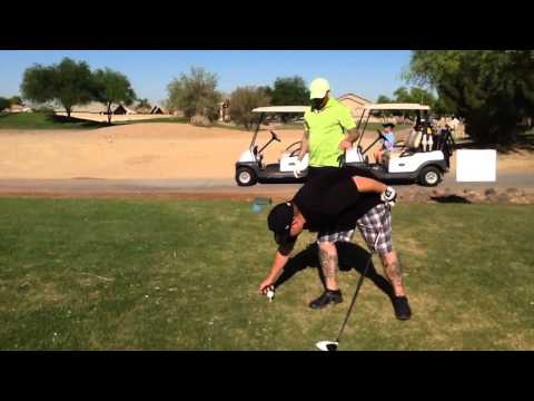 Anthony hits exploding golf ball