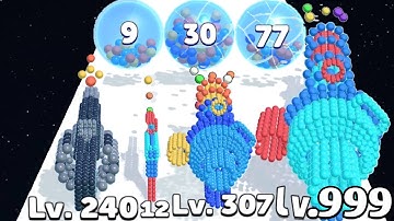 Marble Gun Runner - Guns Shapeshifting by Collecting Marbles - Mobile Games Playing