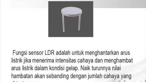 Prosedur rangkaian sensor cahaya menggunakan sensor LDR