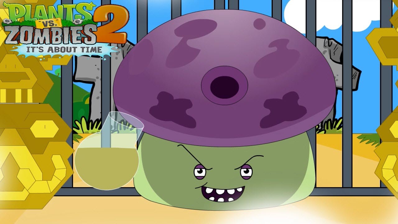 Plants vs Zombies 2 Animation: Puff-shroom's Poison Water 