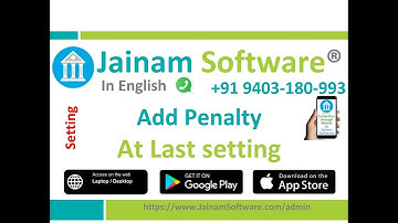 Add Penalty at Last Option in Jainam Software | Late Fee Setup for NBFC Loan Management