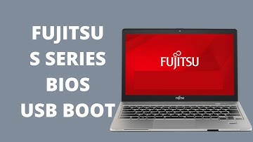 Fujitsu Lifebook S710 BIOS And USB Boot