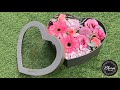 Love Shape Flower Box - Pink Flower Theme