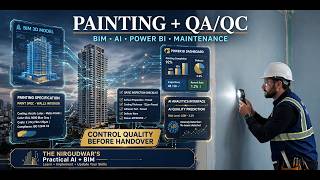 HIGH-RISE PAINTING WORK — Step-by-Step Process, QA/QC, Safety & Precautions with BIM AI Tools