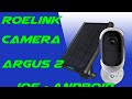 Reolink Argus 2 Camera Connectée De Surveillance Extérieur Intérieur Solaire  Compatible iOs Android