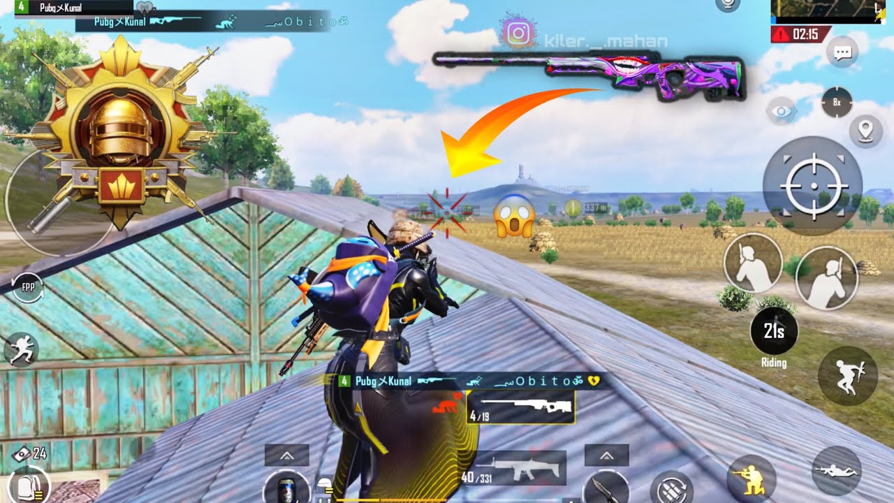 Wow 😱 AWM  IN BGMI 