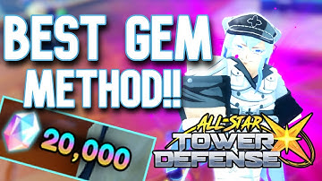 How to get GEMS FAST in All Star Tower Defense X