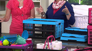 Clever Crates Set of 3 Collapsible Multi-Use Storage Crates with Dan Hughes