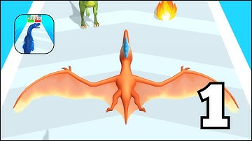 Dinosaur Run: Dino Evolution - Gameplay Walkthrough Part 1 - Android Gameplay