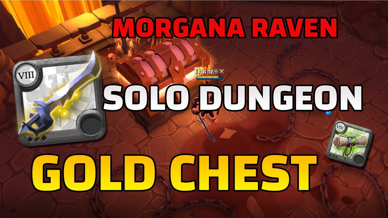 RAVEN GOLD CHEST BIG LOOT SOLO DUNGEON 💔🔥 Albion Online 1 YouTube