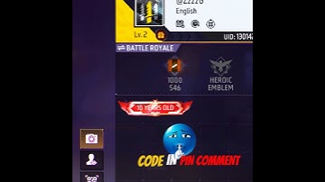 FF 10 YEARS OLD BIO CODE 🗿#ffshorts