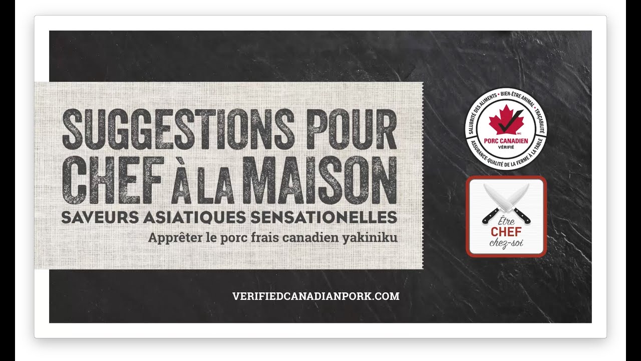 Saveurs asiatiques sensationelles: Appréter le porc frais canadien yakiniku