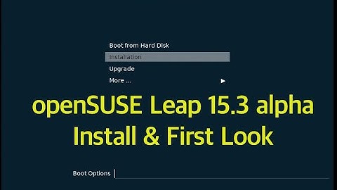 openSUSE Leap 15.3 alpha Install & First Look インストール