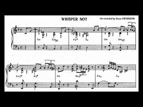 Oscar peterson whisper not ноты