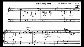 Vignette de la vidéo "Oscar Peterson - Whisper not (transcription)"