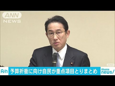来年度予算折衝に向け　重点項目取りまとめ　自民党(18/12/14)