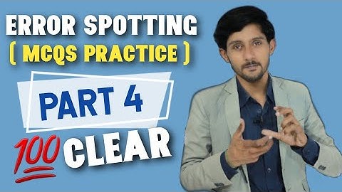 #MCQS #Practice Error Spotting Easy Tricks || Part 4 English Grammar By Shujat Ali