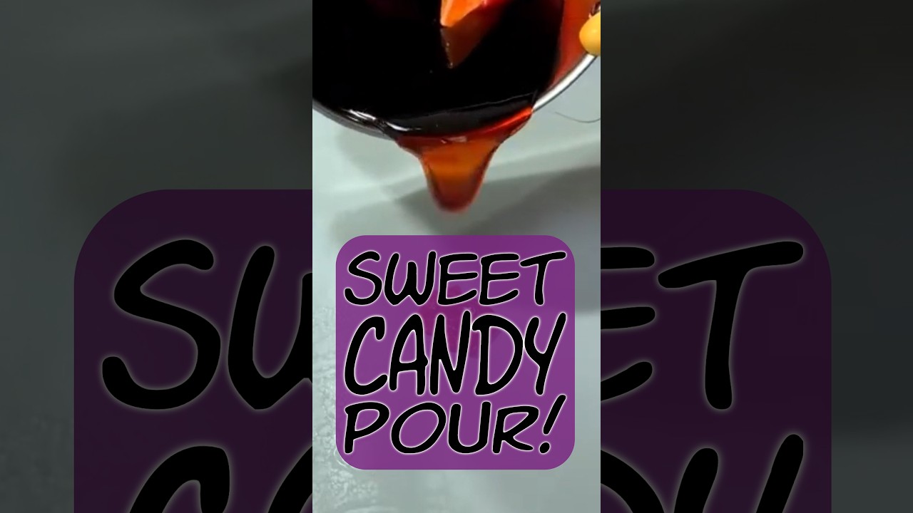 The Peachy-ist POUR ever! 😍 #candymaking #candy #creativecommunity