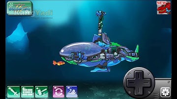 Dino Robot Transformer Mosa Plesio Submarine Deep Plesio Base
