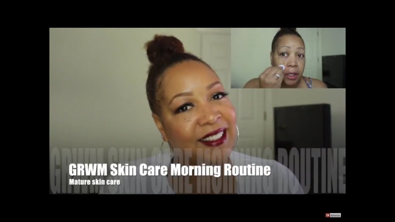 GRWM Anti-Aging AM skin care routine | Mature Skin over 40 - YouTube