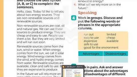 Tiếng Anh 7 Global Success (Unit 10 Energy Sources) Skills 1 (Trang 110)