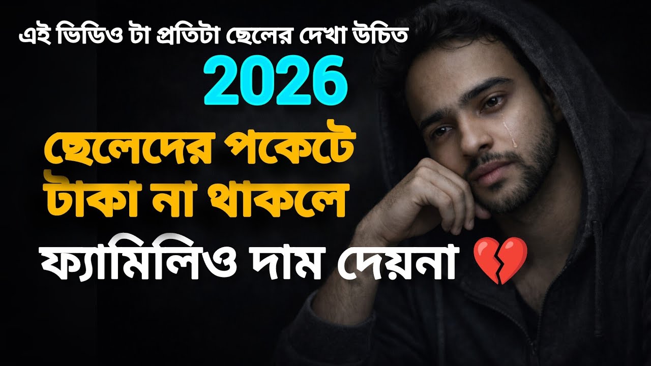 ছেলেদের আপন বলতে কেও হয়না পকতে টাকা না থাকলে ফ্যামিলিও দাম দেয়না...💔😭😭