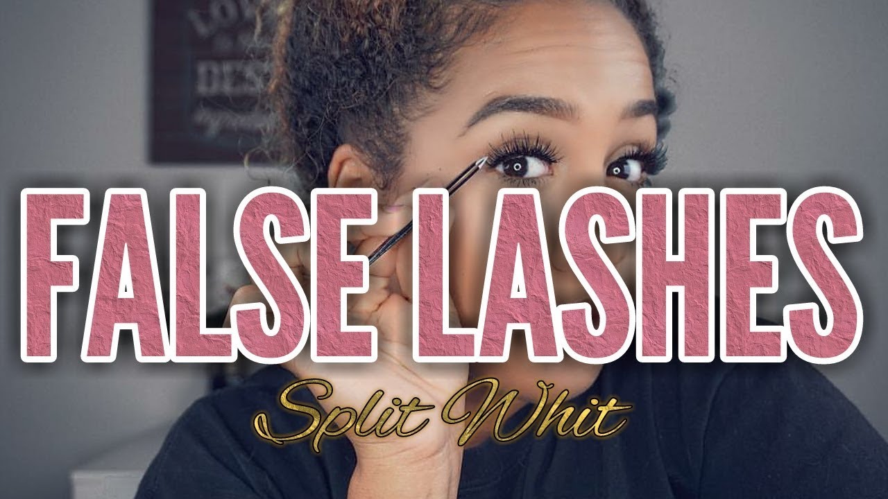 How To Apply False Lashes For Beginners - Lash Tutorial 2017