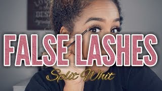 How To Apply False Lashes For Beginners - Lash Tutorial 2017