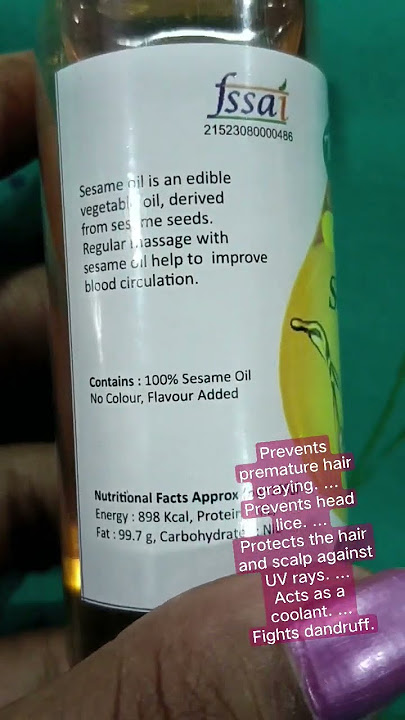 Sesame Oil for hair growth #trendingvideo #youtubeshort