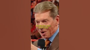 Vince McMahon vond AJ Styles aanvankelijk niet leuk